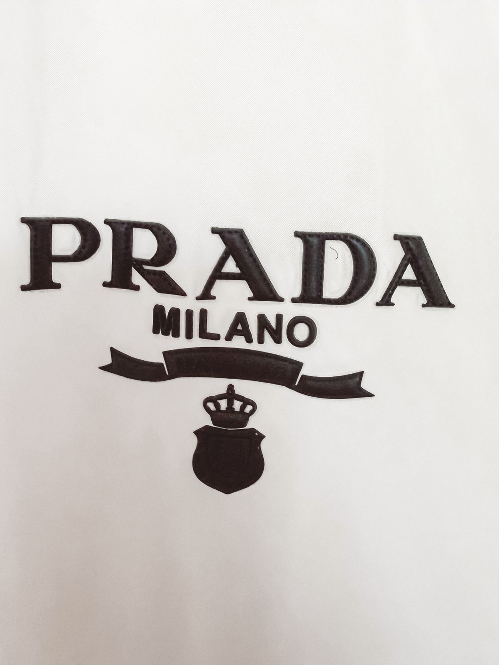 Prada White Cropped Windbreaker Jacket size 36 - Picture 2 of 9